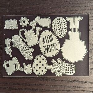 Spring & Easter Garden Metal Craft Die Set